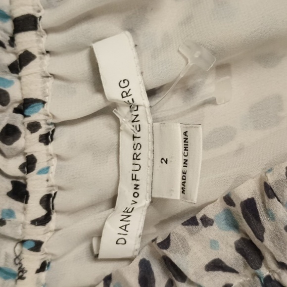 Diane Von Furstenberg Silk Terrazzo Dress EEE - Picture 3 of 10